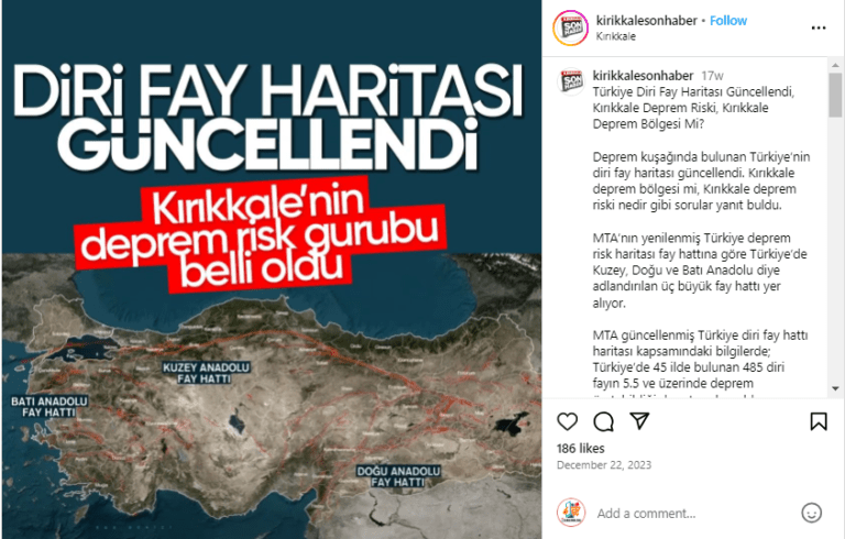 Türkiye Fay Haritası