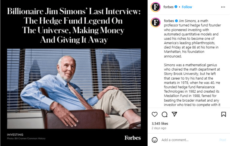 Jim Simons Kimdir? Matematik Dehasından Wall Street’in Kralına!